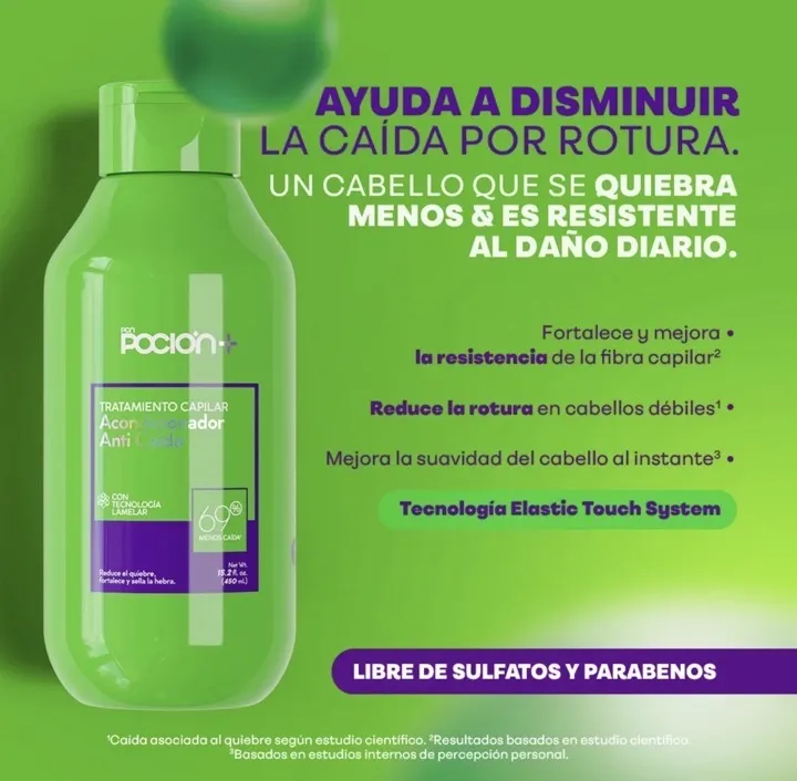 acondicionador crecimiento y caída la poción
