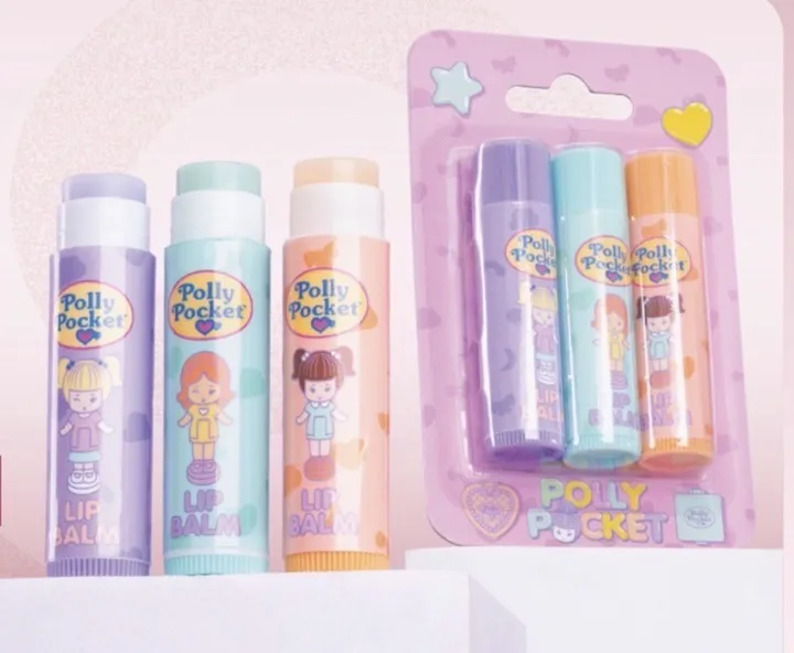 trendy locura lip balm x3 Polly pocket