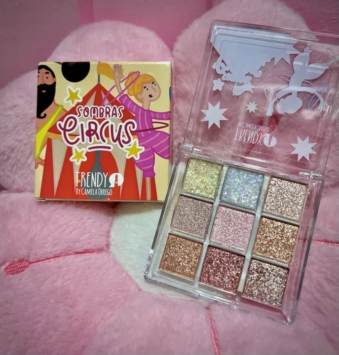 sombras glitter circus trendy