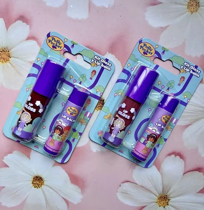 kit gloss y barra Polly pocket