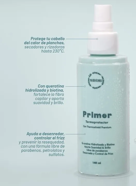 primer termoprotector mandarina