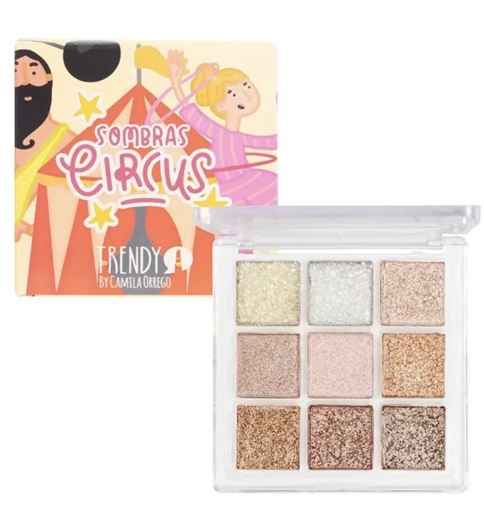 sombras glitter circus trendy