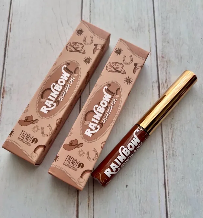 delineador líquido café Rainbow