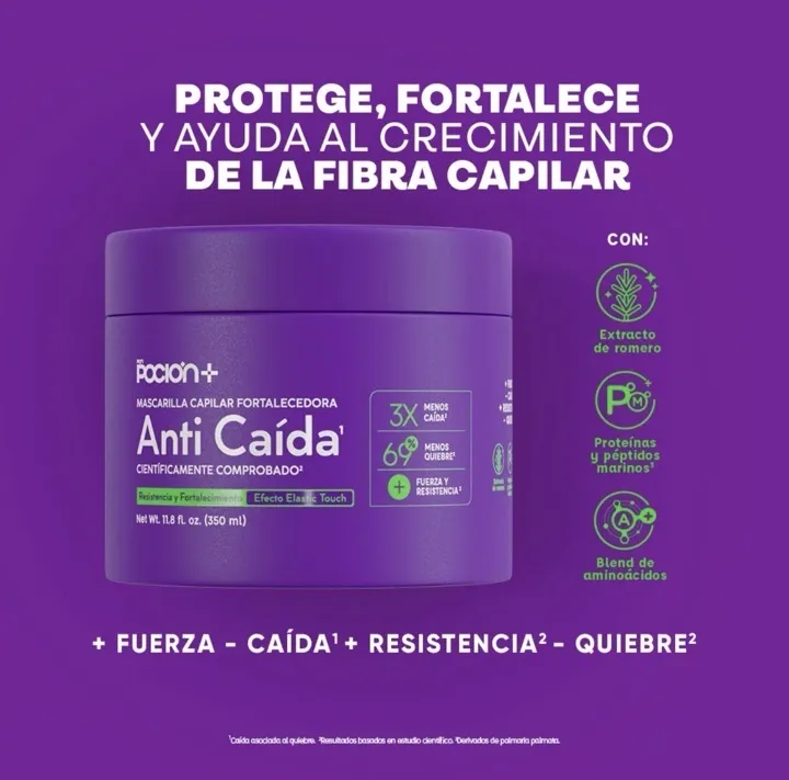 mascarilla fortalecedora anti caída la poción
