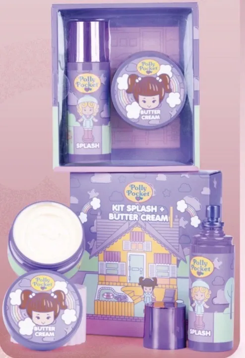 trendy locura kit splash Polly pocket morado
