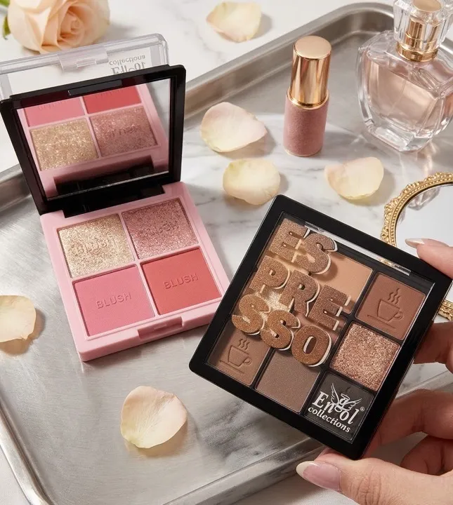 paleta de sombras más rubores e iluminadores engol