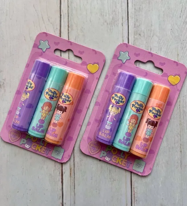 lip balm x3 Polly pocket