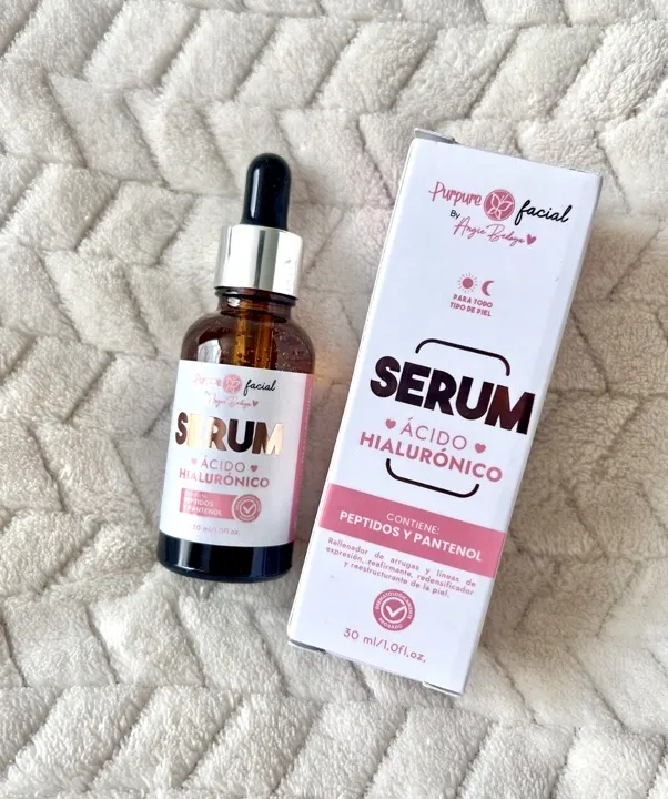 Serum facial de ácido hialuronico púrpure