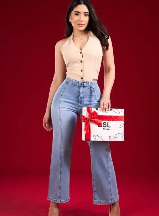 436 Jean wide leg BSL 1 boton (varios)