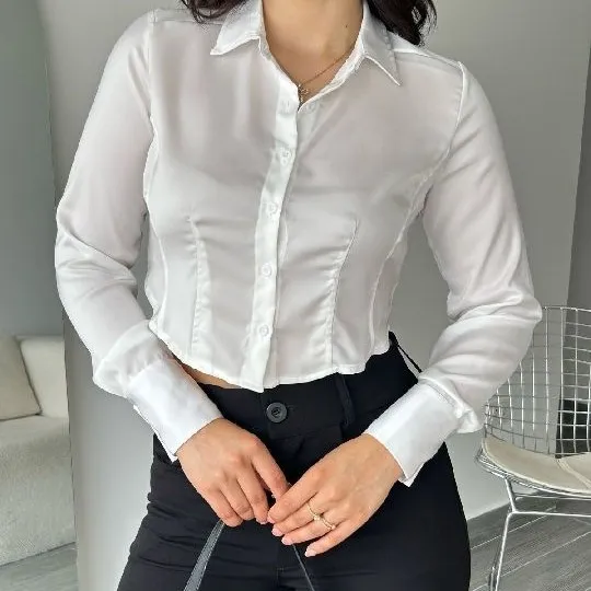 436 Camisa satinada Zafira