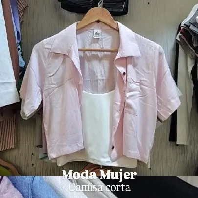 436 Camisa  lino manga corta susan