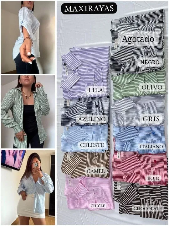 436 Camison mia moda rayas