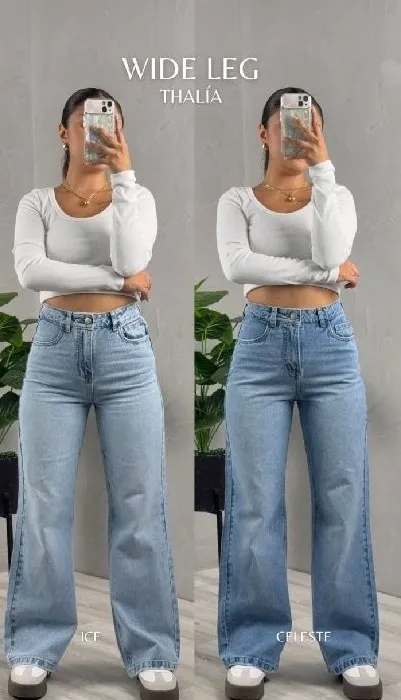 436 Jean Wide leg Sara clásico