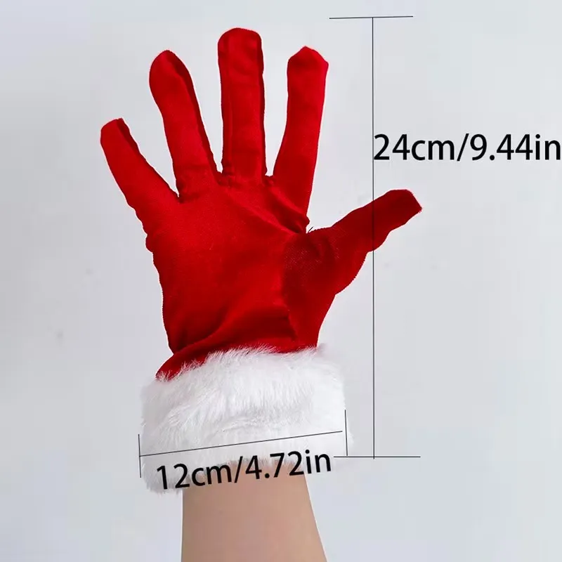 GUANTES NAVIDAD ROJO GUA8