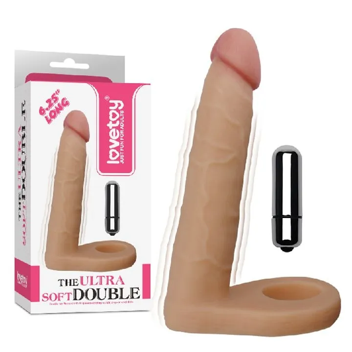 DILDO ANAL CON VIBRACION Y DOBLE PENETRACION ULTRA SOFT DOUBLE 6.25" DDA2