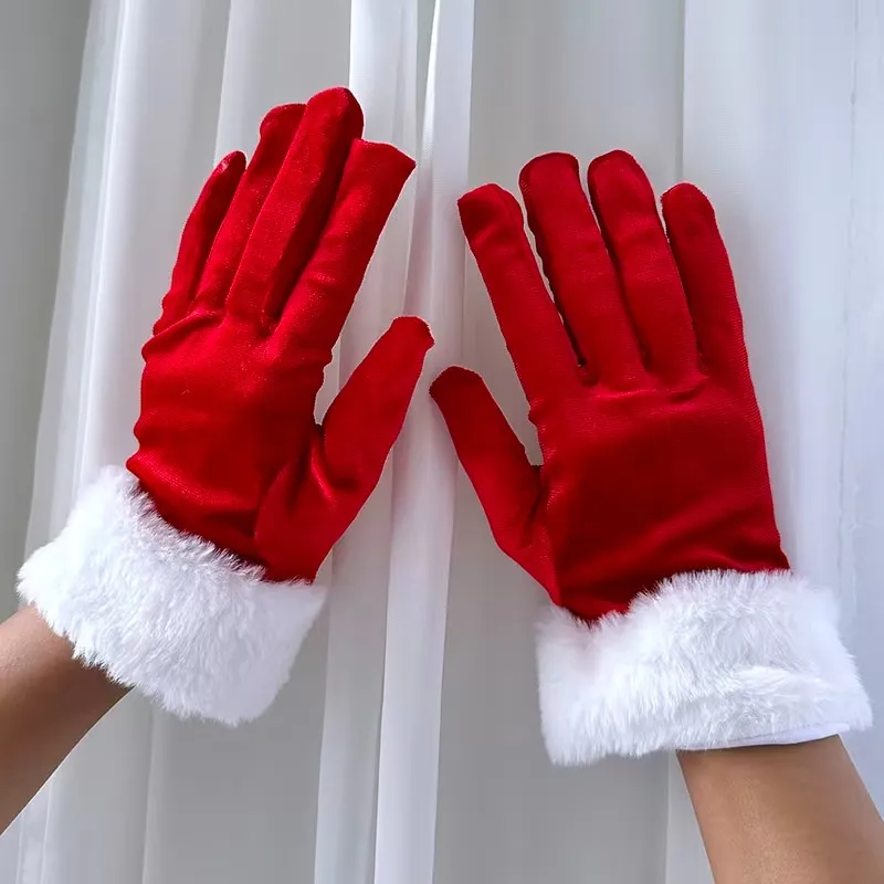 GUANTES NAVIDAD ROJO GUA8