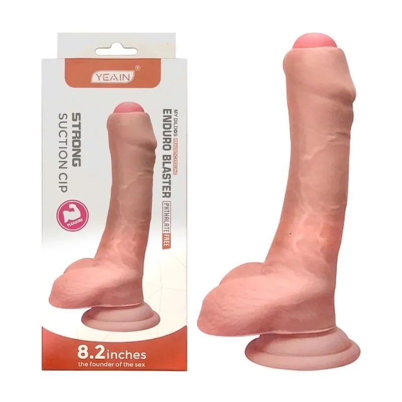 YEAIN - DILDO REALISTA CON TESTICULOS STRONG SUCTION CON56