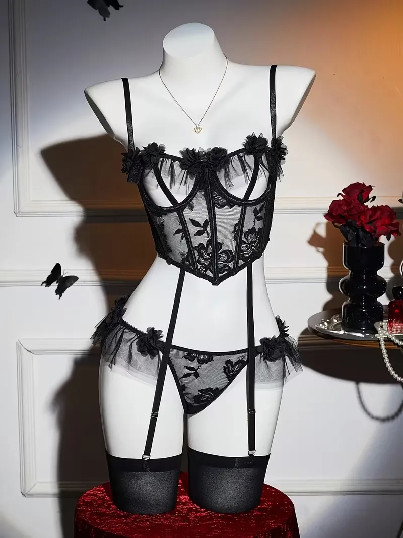 CORSET LIGUERO FLORAL LCL28