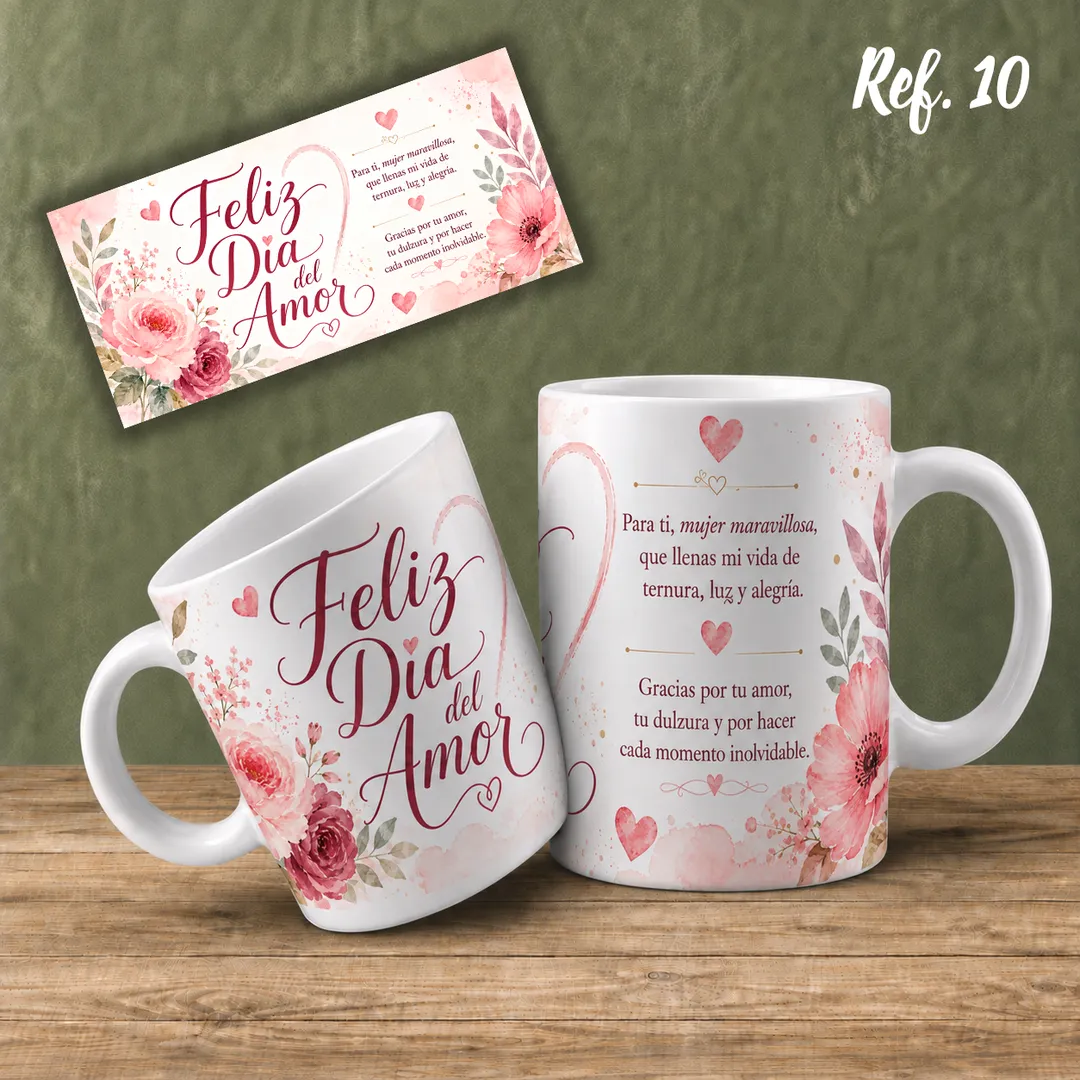 PLANTILLA PARA MUGS AMOR Y AMISTAD 1