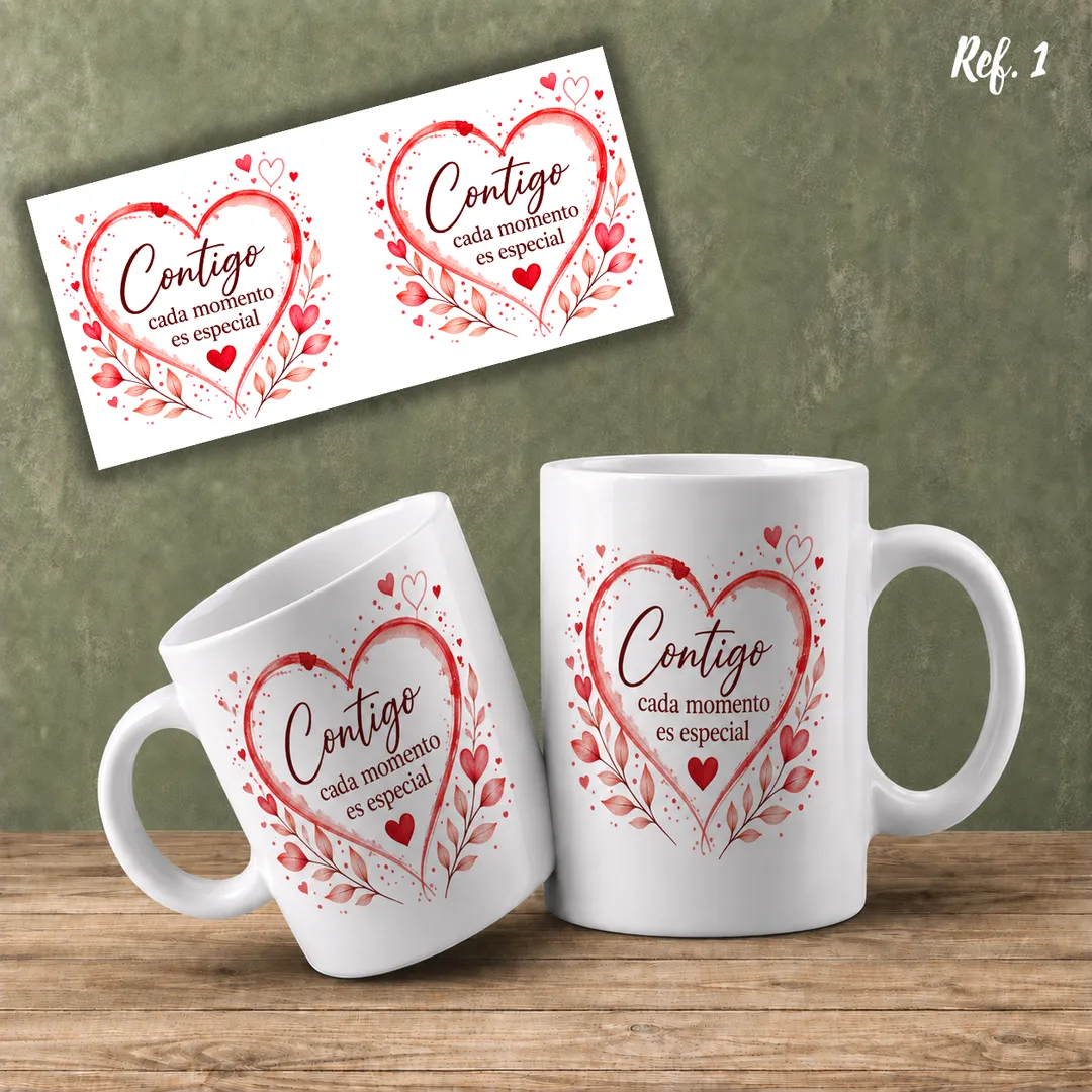PLANTILLA PARA MUGS AMOR Y AMISTAD 1