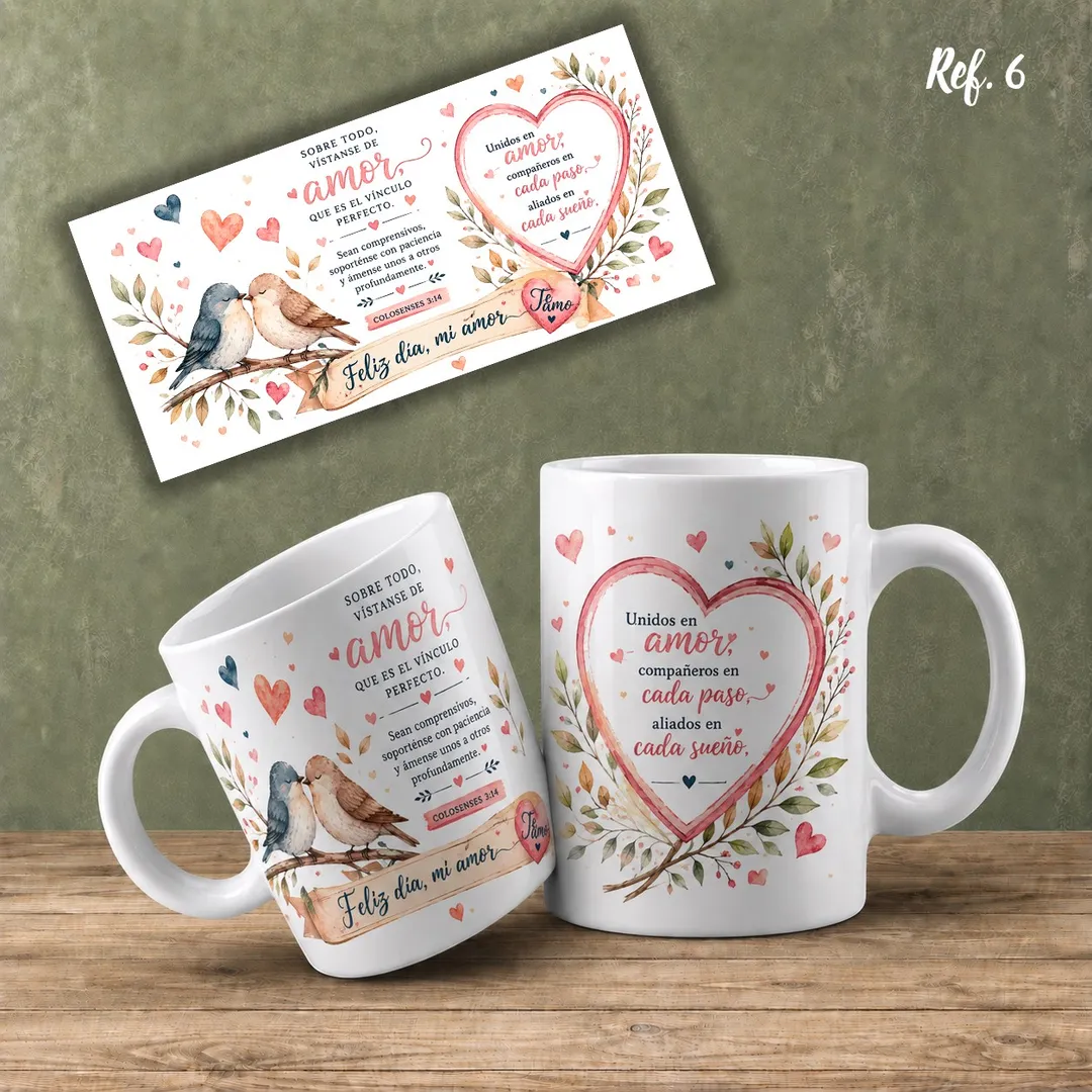 PLANTILLA PARA MUGS AMOR Y AMISTAD 1
