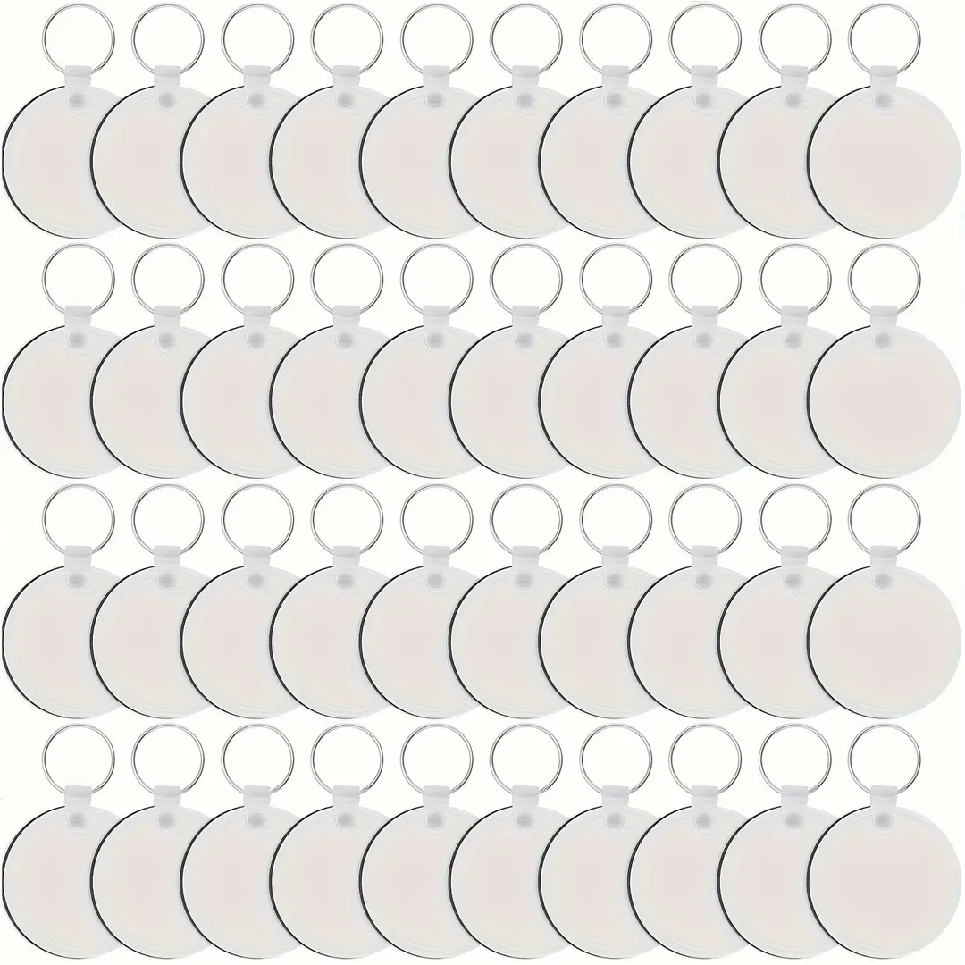 LLAVERO REDONDO 5 CM SUBLIMABLE MDF DOBLE CARA