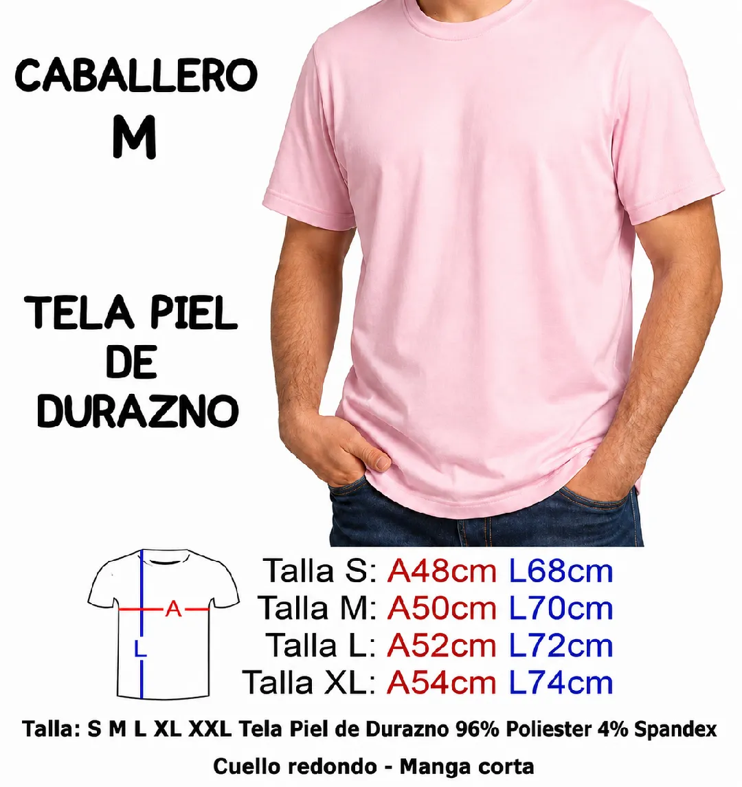 CAMISETA ROSADO CLARO PIEL DE DURAZNO CABALLERO M