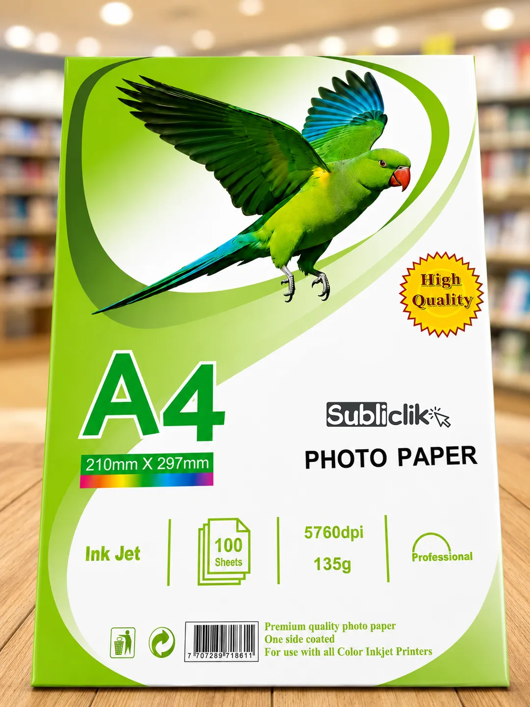 Papel Fotografico Inkjet 135 Gramos X 100 Hojas