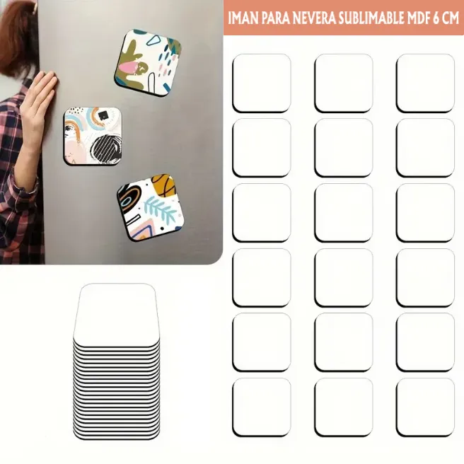 IMANES PARA NEVERA SUBLIMABLE MDF 6 CM