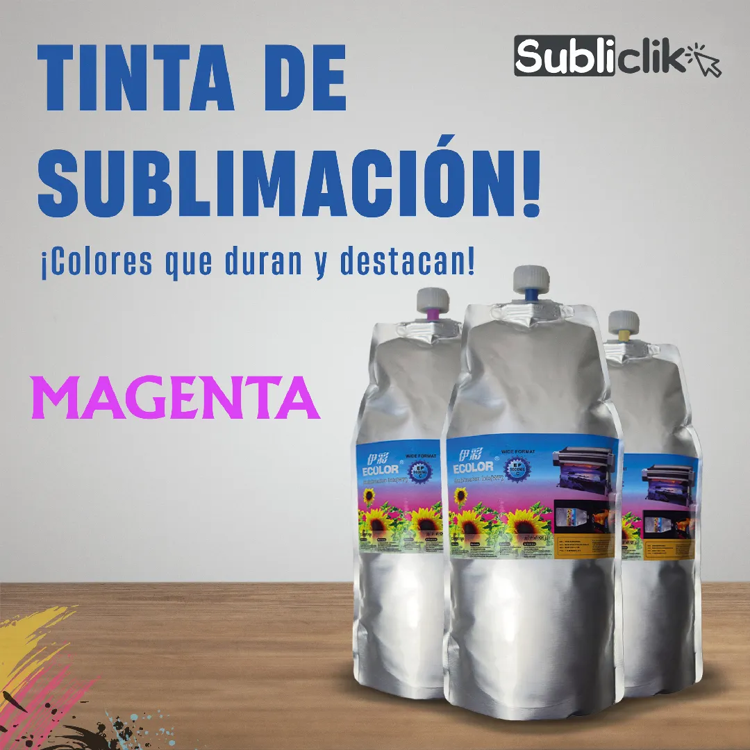TINTA DE SUBLIMACÍON MAGENTA 60ML