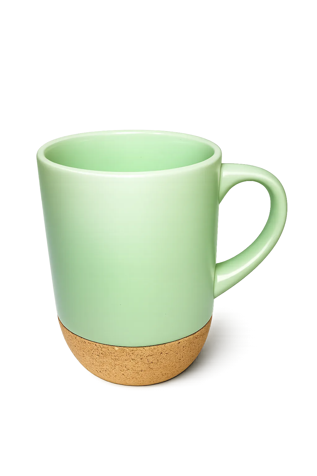 MUGS PASTEL BASE CORCHO 10 ONZAS VERDE