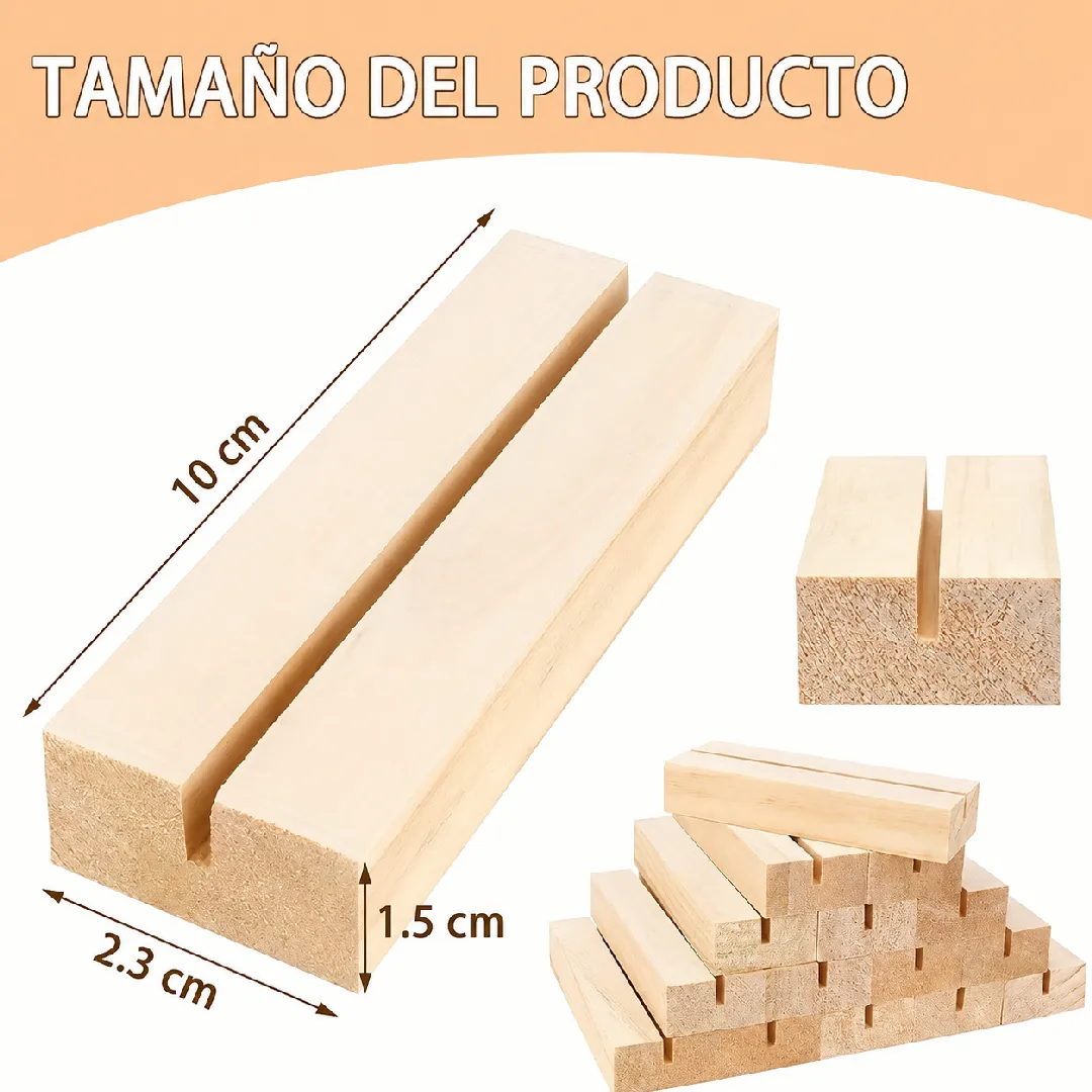 BASE EN MADERA PINO 10 CM