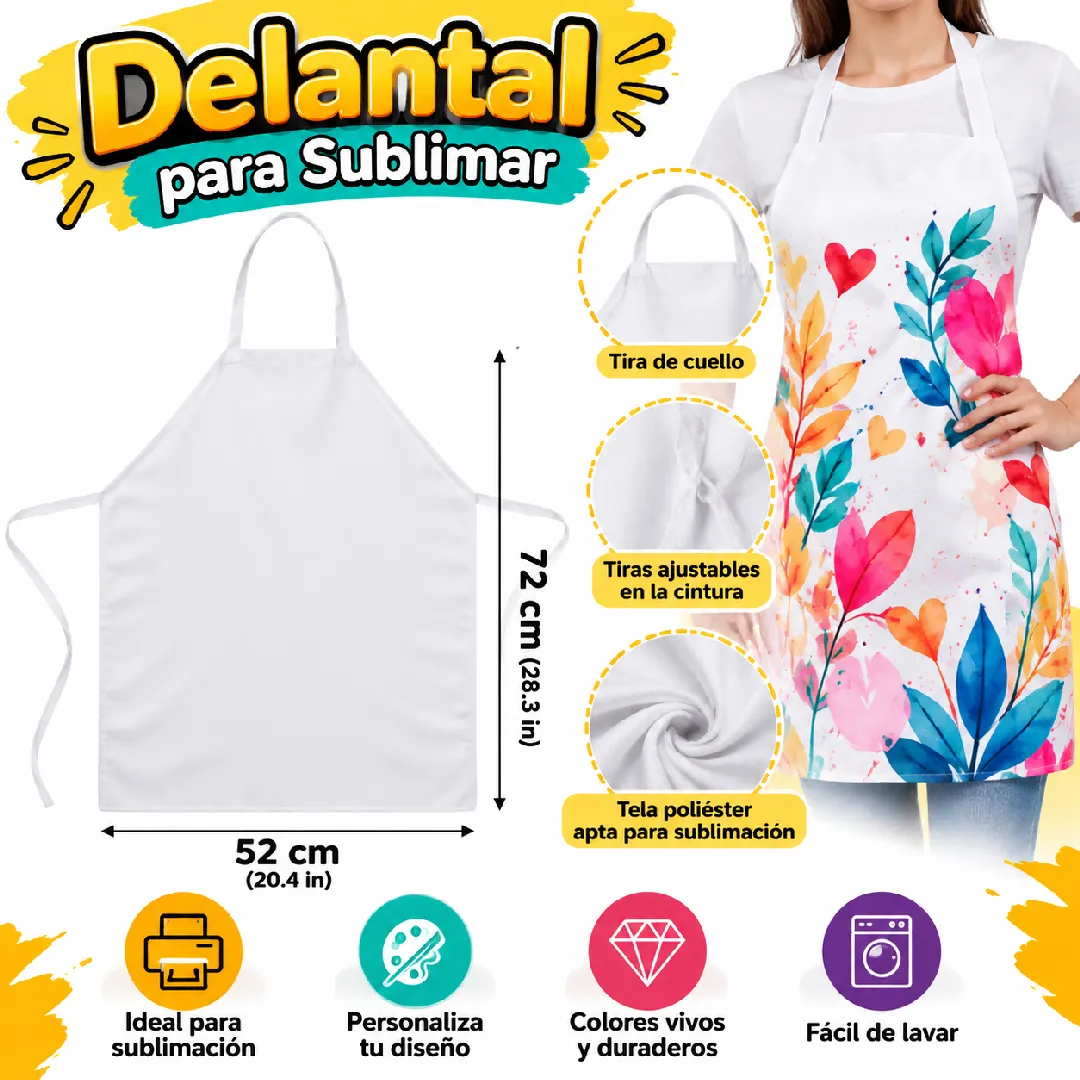 DELANTAL PARA SUBLIMAR