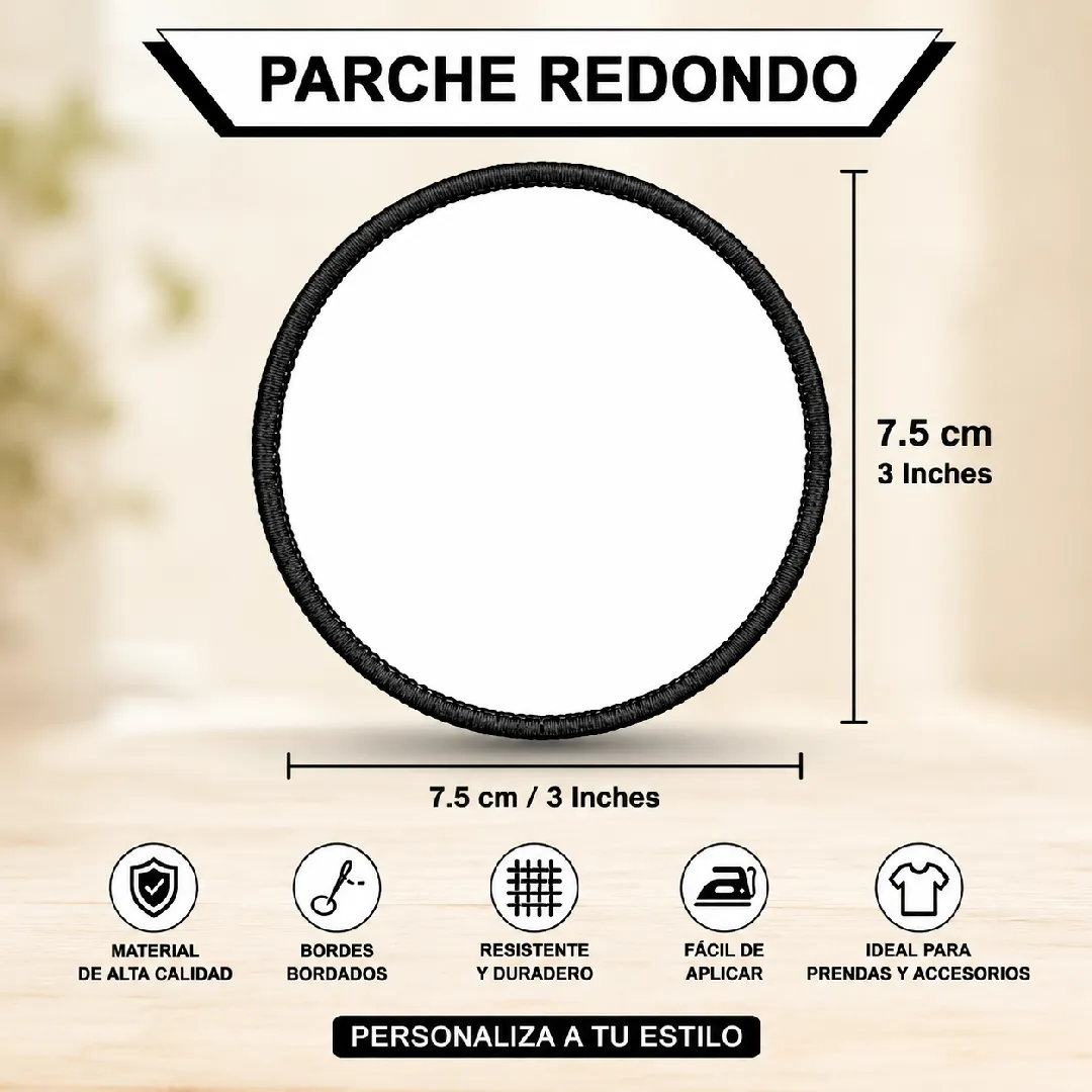 PARCHE REDONDO PARA SUBLIMAR 