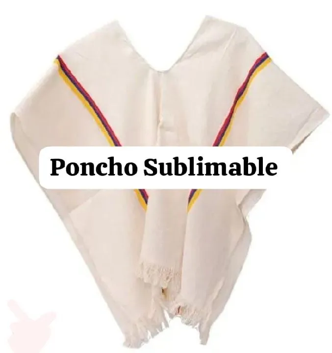 PONCHO PARA SUBLIMAR