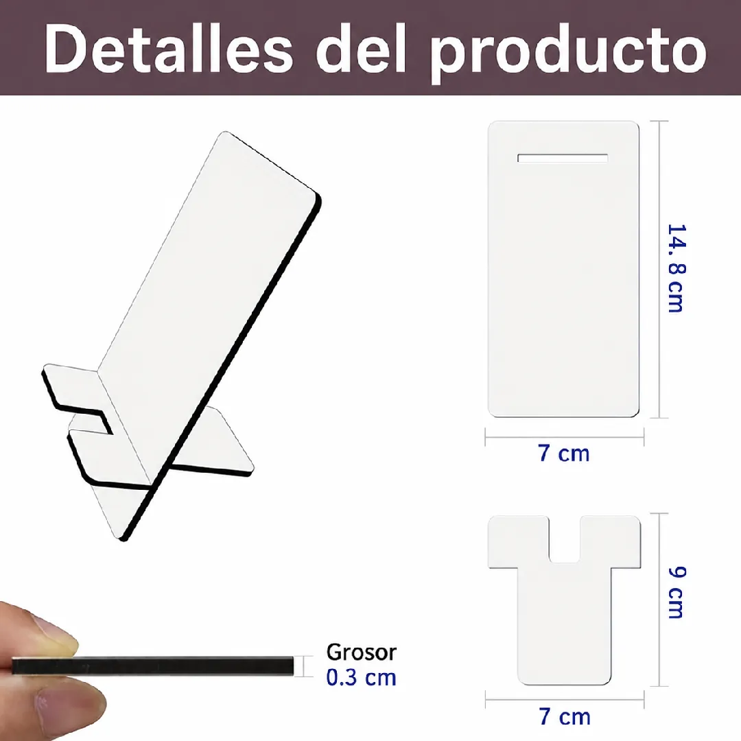SOPORTE PARA CELULAR EN MDF