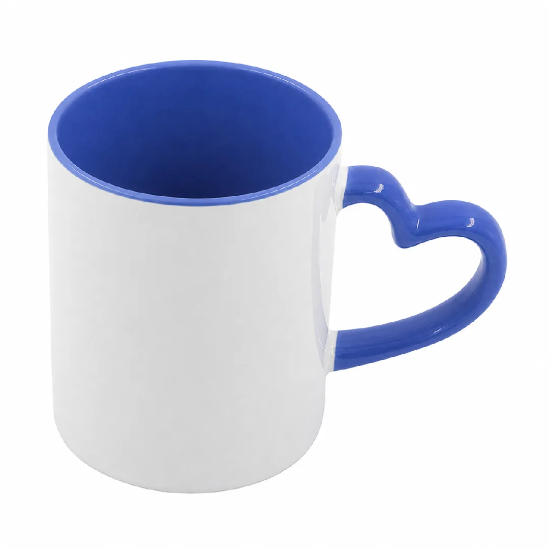 MUGS COLOR INTERNO OREJA DE CORAZON AZUL REY