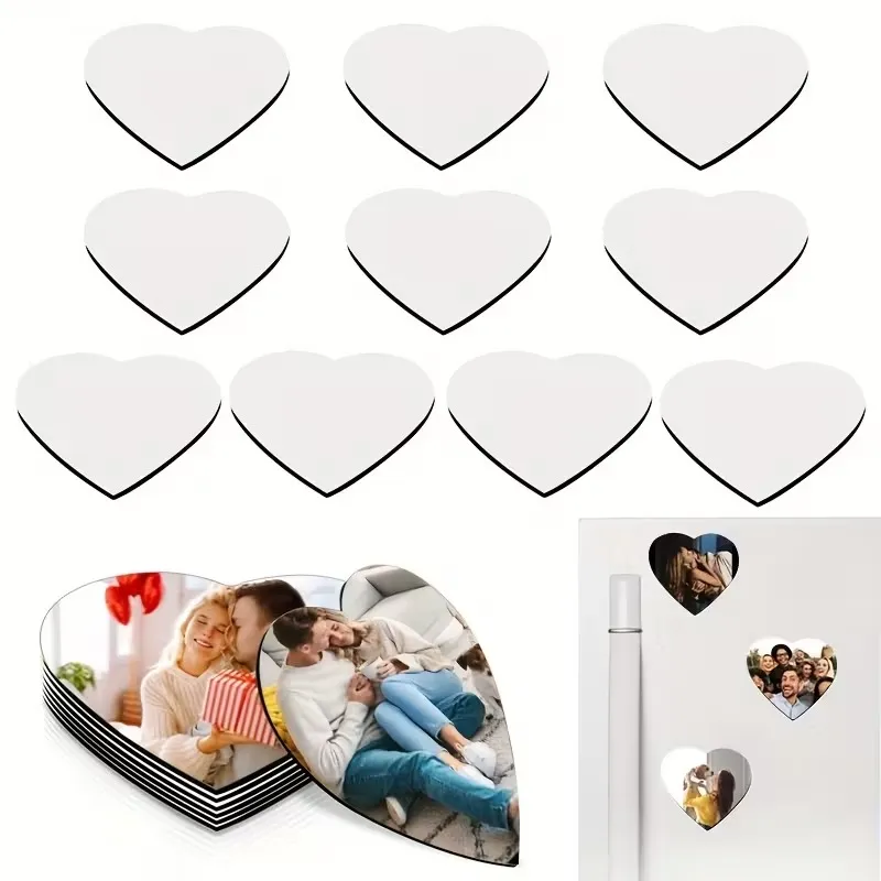 IMANES SUBLIMABLES PARA NEVERA CORAZON 6 CM
