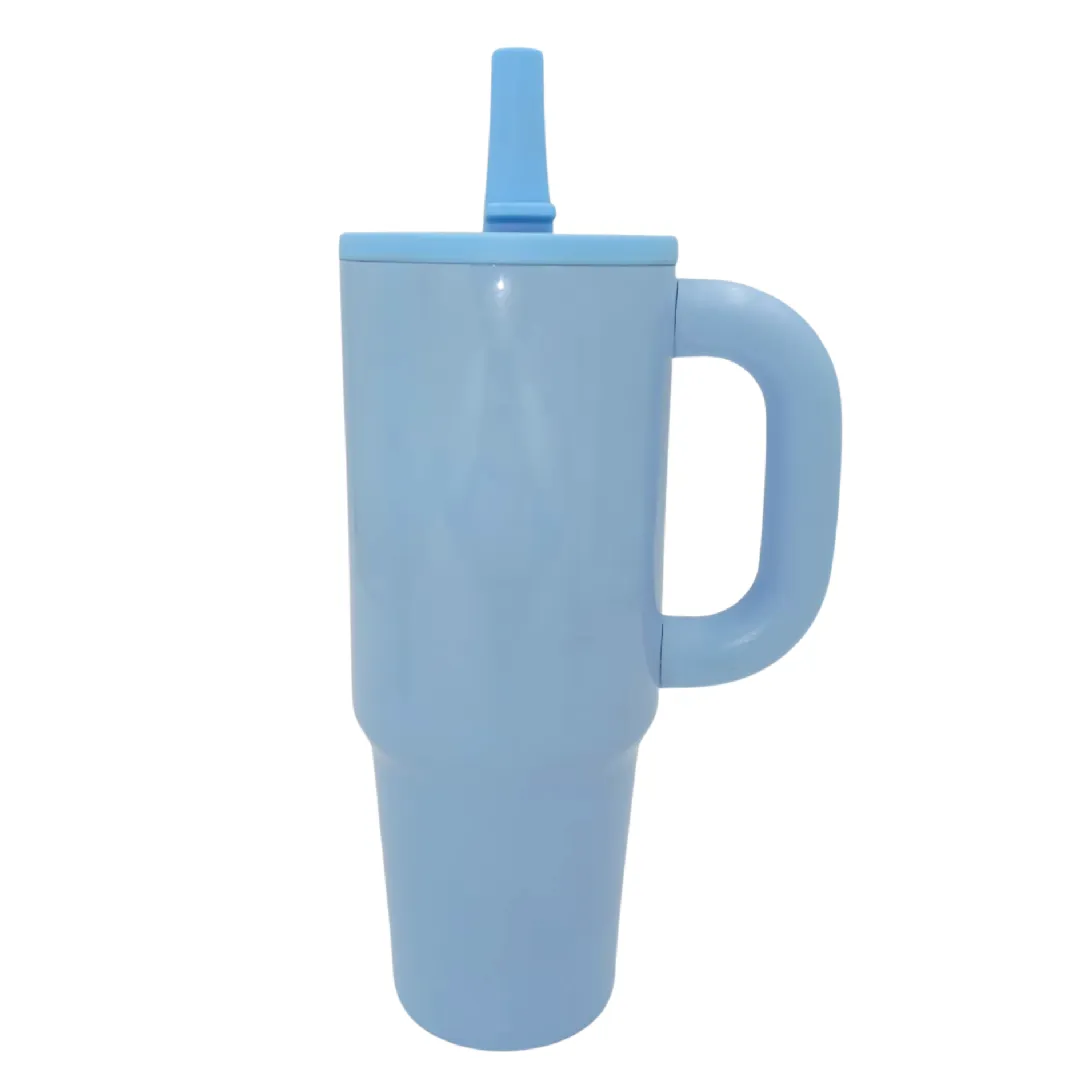 TERMO TIPO STANLEY ANTIDERRAME 30 ONZAS AZUL MEDIO