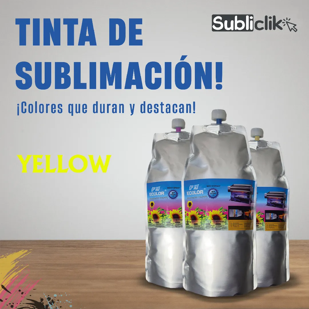 TINTA DE SUBLIMACÍON YELLOW 60 ML