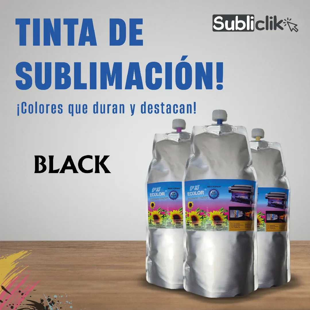 TINTA DE SUBLIMACÍON BLACK 60 ML