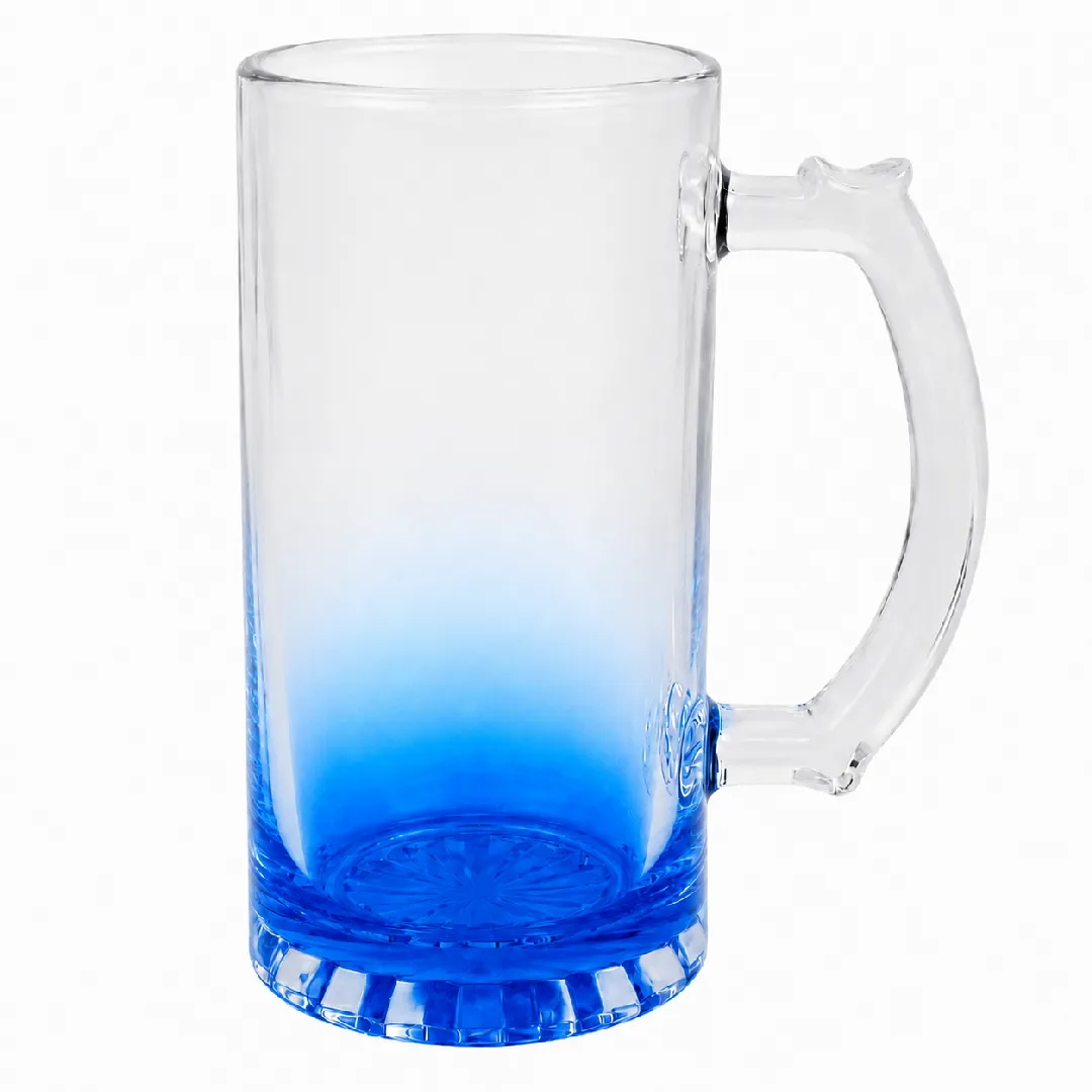 CERVECERO CRISTAL PARA SUBLIMAR COLOR AZUL 17 ONZAS