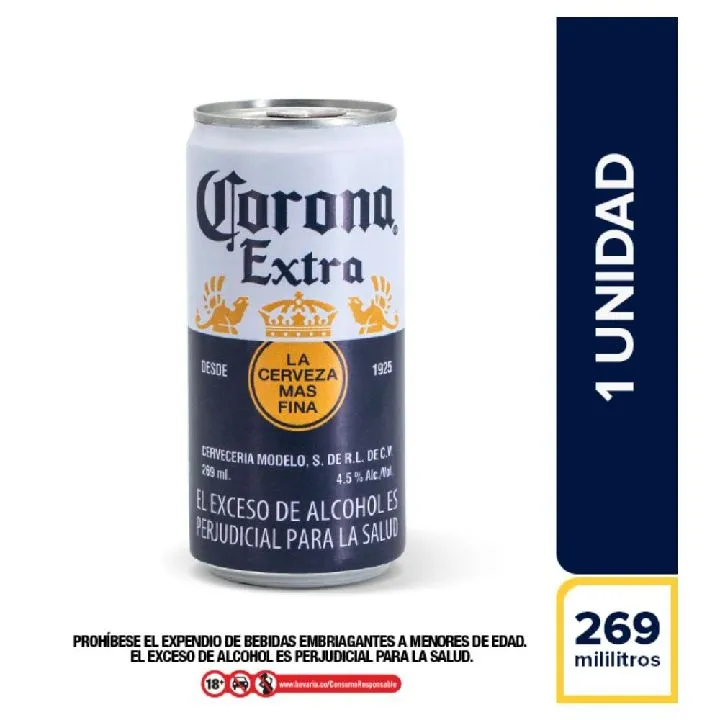 Cerveza Corona Extra 269ml Unidad