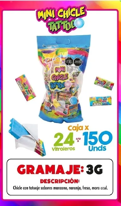 CHICLE TATUAJE X150