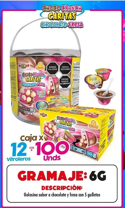 CHOCO CRUNCH CHOCO-FRESA X100
