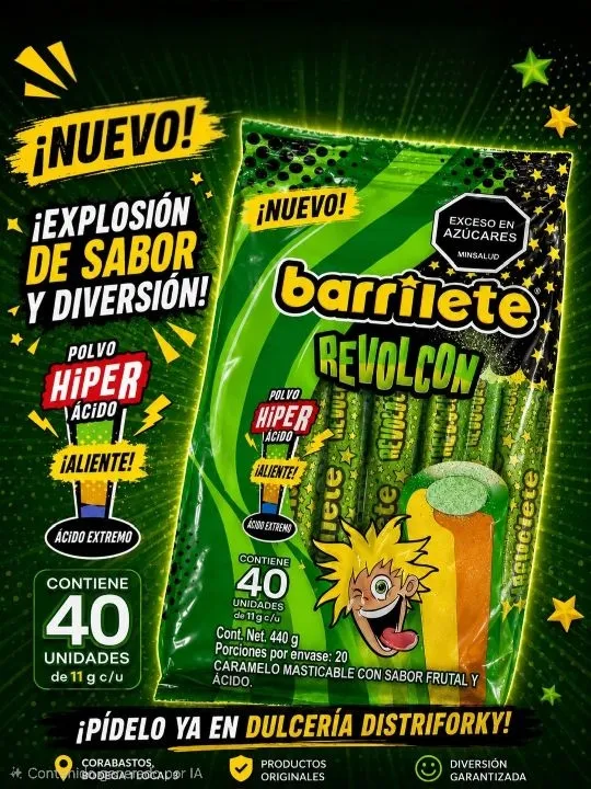 BARRILETE REVOLCÓN X 40U