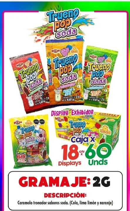 TRUENO POP SODA X60