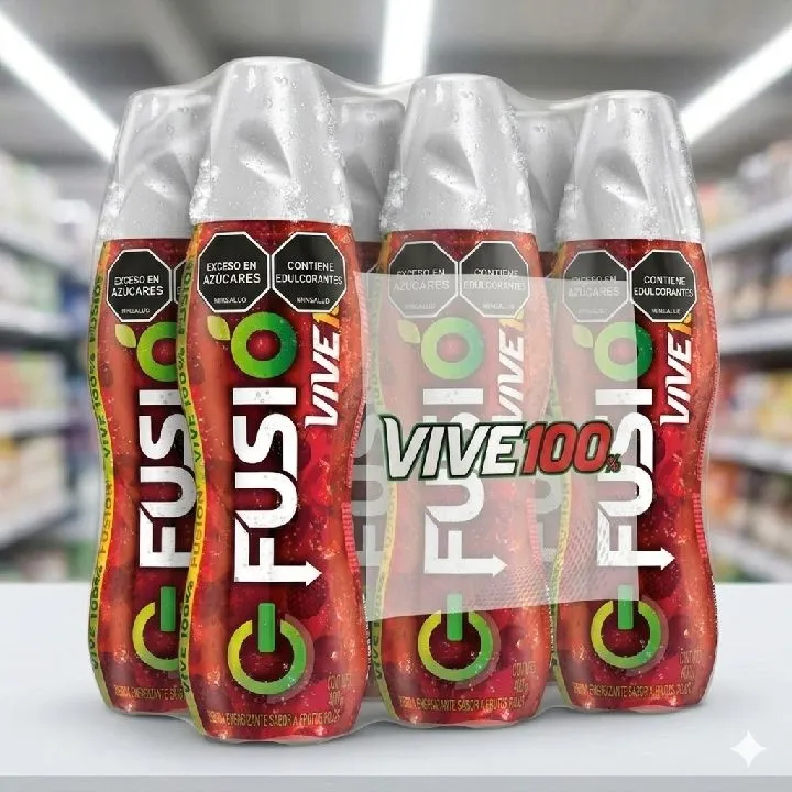 SIX PACK VIVE 100 FUSION 380ML