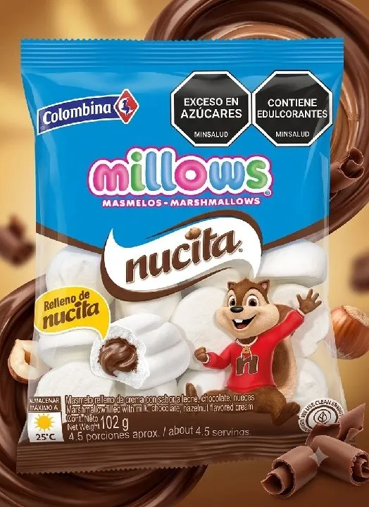 MILLOWS RELLENOS DE NUCITA 102gr