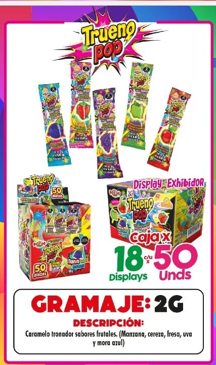 TRUENO POP DISPLAY X 50